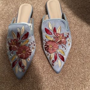 Larosa flat slip on shoes